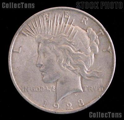 1923-D Peace Silver Dollar Circulated Coin VG-8 or Better