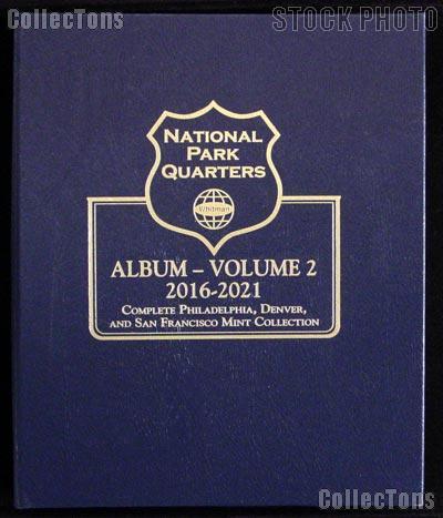 National Parks Coins Album by Whitman P, D, & S Proof 2016 - 2021 Volume 2 #3059