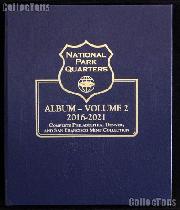 National Parks Coins Album by Whitman P, D, & S Proof 2016 - 2021 Volume 2 #3059