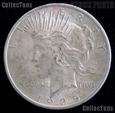 1925-S Peace Silver Dollar Circulated Coin VG-8 or Better