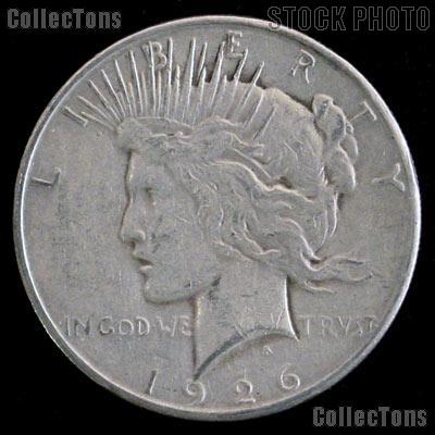 1926-D Peace Silver Dollar Circulated Coin VG-8 or Better