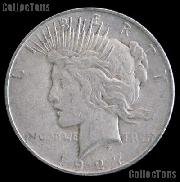 1927-D Peace Silver Dollar Circulated Coin VG-8 or Better