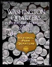 National Park Washington Quarters Folder by Harris P & D Volume 2 2016 - 2021