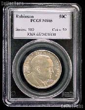 1936 Arkansas Centennial Robinson Silver Commemorative Half Dollar in PCGS MS 65