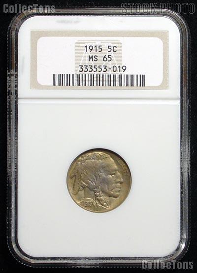 1915 Buffalo Nickel in NGC MS 65