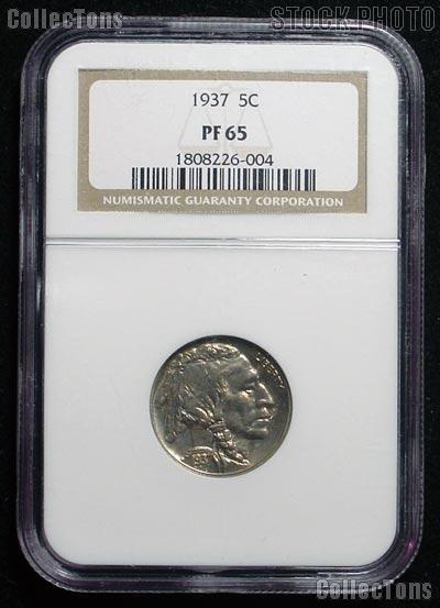 1937 Proof Buffalo Nickel in NGC PF 65