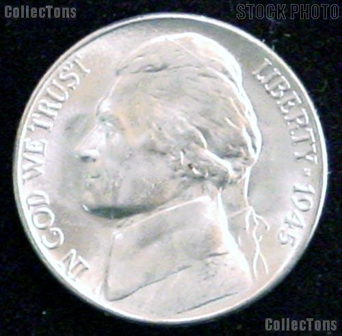 1945-D Jefferson Silver War Nickel - BU from Original Roll