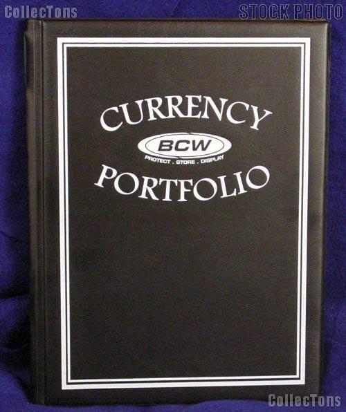 Currency Portfolio Black by BCW Small, Medium, Modern, Large Currency Album