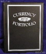Currency Portfolio Black by BCW Small, Medium, Modern, Large Currency Album