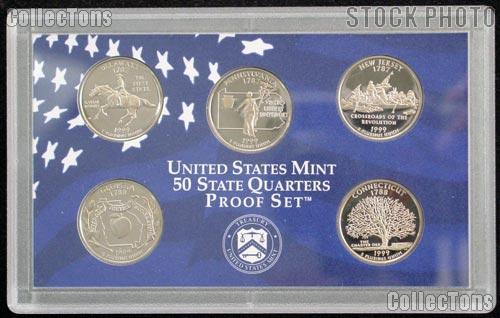 1999 Washington State Quarter Proof Set - 5 Coins