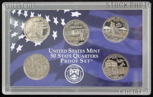 2001 Washington State Quarter Proof Set - 5 Coins