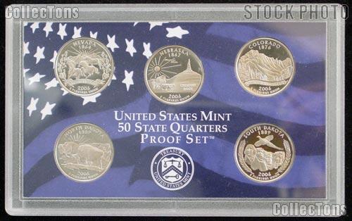 2006 Washington State Quarter Proof Set - 5 Coins