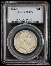 1960-D Franklin Silver Half Dollar in PCGS MS 65