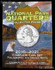 America The Beautiful Quarter Folder by Whitman Deluxe Color Coin Folder P & D 2010-2021