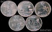 2004 Quarters Set of 10 BU Coins 2004 State Quarters P & D Mints