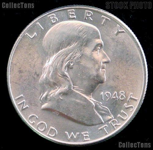 1948-D Franklin Half Dollar Silver * Choice BU 1948 Franklin Half