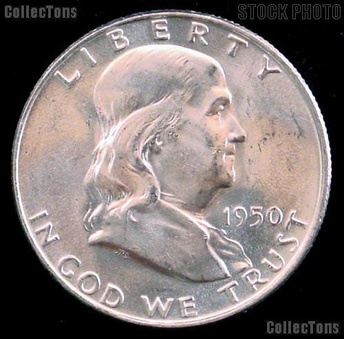 1950 Franklin Half Dollar Silver * Choice BU 1950 Franklin Half