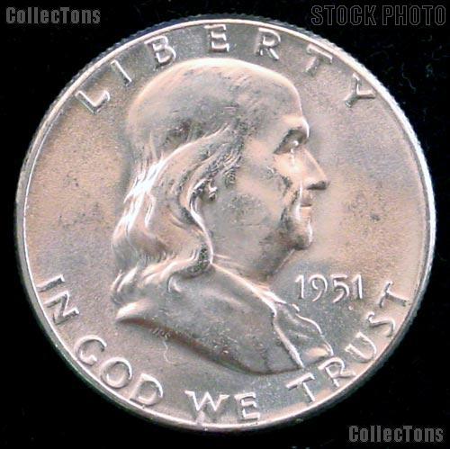 1951 Franklin Half Dollar Silver * Choice BU 1951 Franklin Half