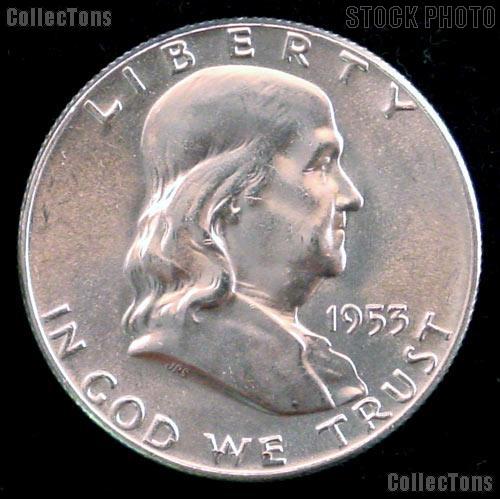 1953-S Franklin Half Dollar Silver * Choice BU 1953 Franklin Half