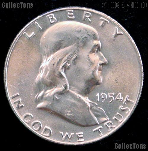 1954-S Franklin Half Dollar Silver * Choice BU 1954 Franklin Half