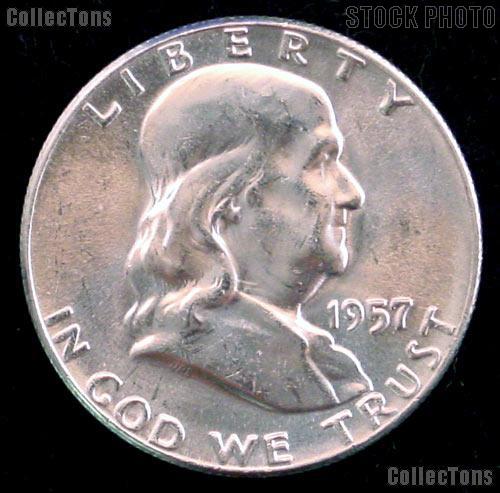 1957-D Franklin Half Dollar Silver * Choice BU 1957 Franklin Half