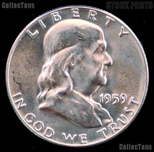 1959-D Franklin Half Dollar Silver * Choice BU 1959 Franklin Half