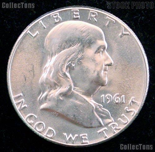 1961 Franklin Half Dollar Silver * Choice BU 1961 Franklin Half