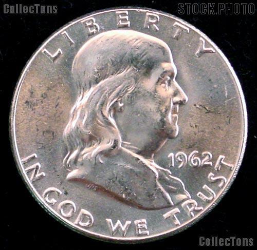 1962 Franklin Half Dollar Silver * Choice BU 1962 Franklin Half