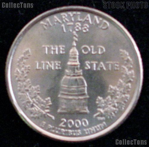 Maryland Quarter 2000-D Maryland Washington Quarter * GEM BU for Album