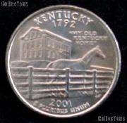Kentucky Quarters 2001 P & D Kentucky Washington Quarters GEM BU for Album