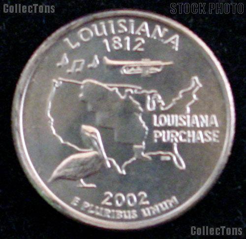 Louisiana Quarters 2002 P & D Louisiana Washington Quarters GEM BU