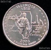 Illinois Quarter 2003-D Illinois Washington Quarter * GEM BU for Album