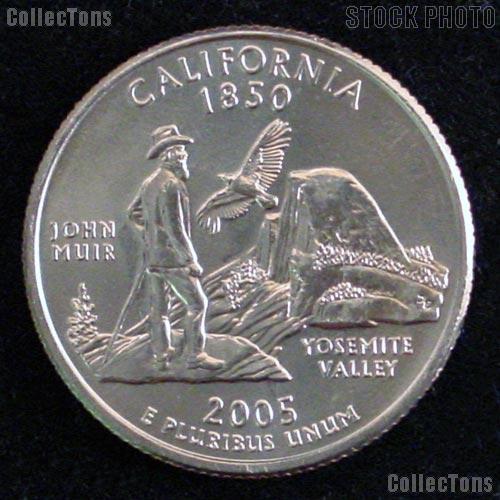 California Quarters 2005 P & D California Washington Quarters GEM BU