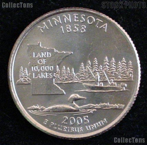 Minnesota Quarter 2005-P Minnesota Washington Quarter * GEM BU