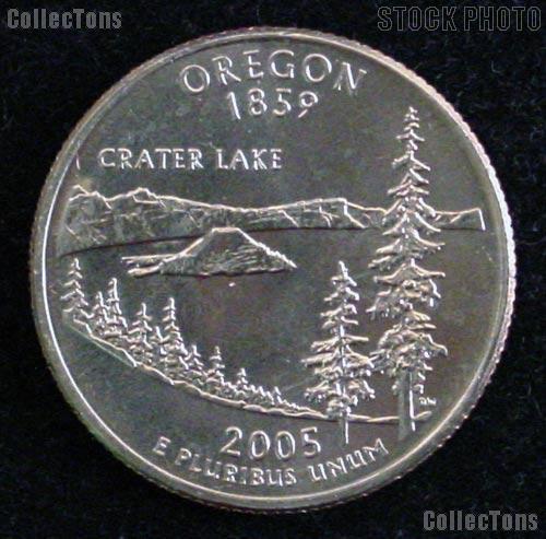 Oregon Quarter 2005-P Oregon Washington Quarter * GEM BU for Album