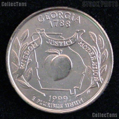 Georgia Quarter 1999-D Georgia Washington Quarter * GEM BU for Album