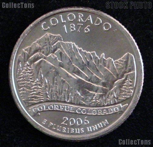 Colorado Quarters 2006 P & D Colorado Washington Quarters GEM BU for Album
