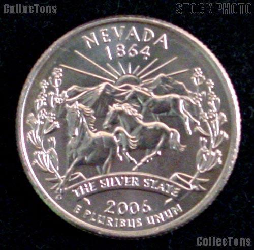 Nevada Quarters 2006 P & D Nevada Washington Quarters GEM BU for Album