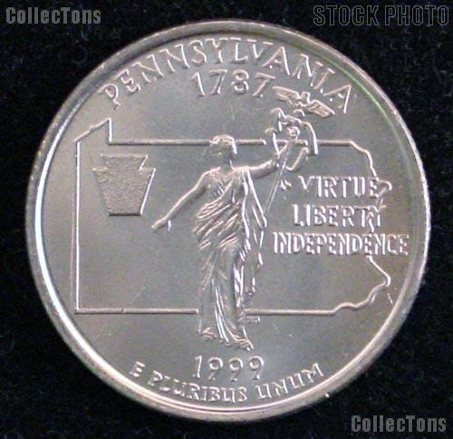Pennsylvania Quarter 1999-D Pennsylvania Washington Quarter * GEM BU