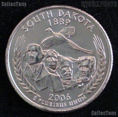South Dakota Quarter 2006-D South Dakota Washington Quarter * GEM BU