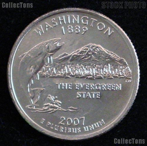 Washington Quarter 2007-P Washington State Quarter * GEM BU for Album