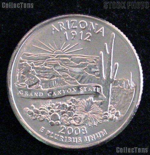 Arizona Quarter 2008-P Arizona Washington Quarter * GEM BU for Album