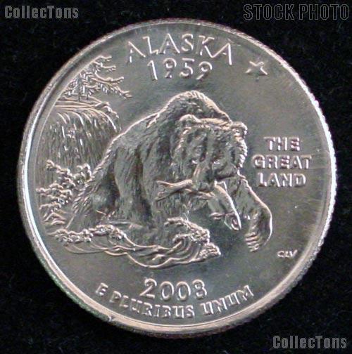 Alaska Quarter 2008-P Alaska Washington Quarter * GEM BU for Album