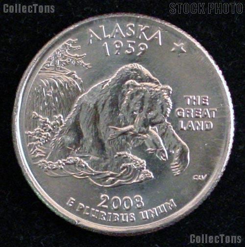 2008 P Alaska State Quarter - Brilliant Uncirculated From U.S. Mint