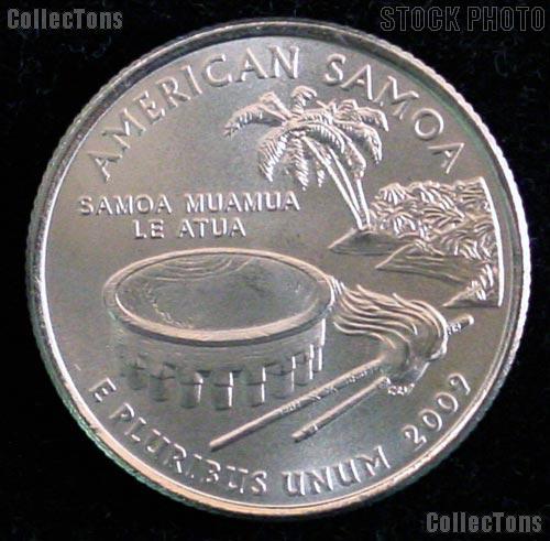 American Samoa Quarters 2009 P & D American Samoa Washington Quarters BU