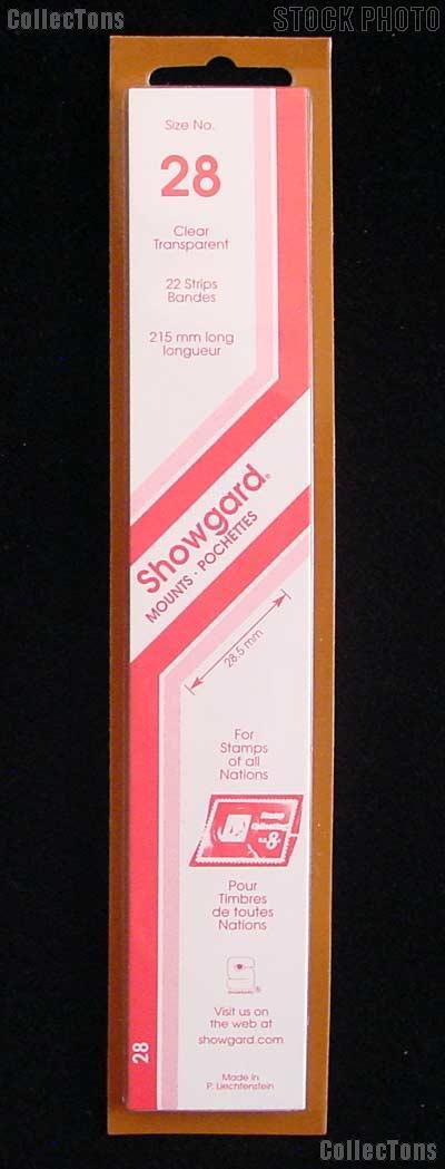 Showgard Strip Style Clear Stamp Mounts Size 28