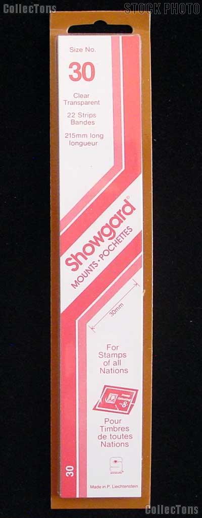 Showgard Strip Style Clear Stamp Mounts Size 30