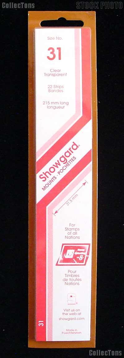 Showgard Strip Style Clear Stamp Mounts Size 31