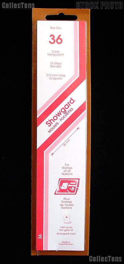 Showgard Strip Style Clear Stamp Mounts Size 36