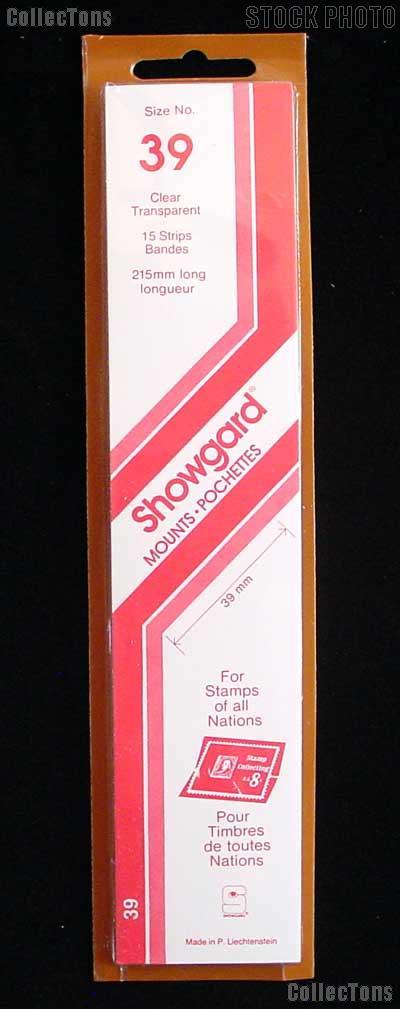 Showgard Strip Style Clear Stamp Mounts Size 39
